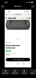 Hundebett Buklaa – Anthrazit | Labbvenn