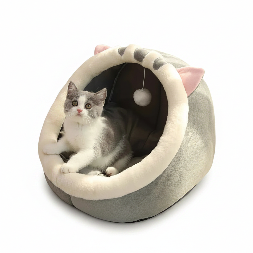 Katzen- und Hundebett – zusammenklappbar, waschbar und ultra bequem