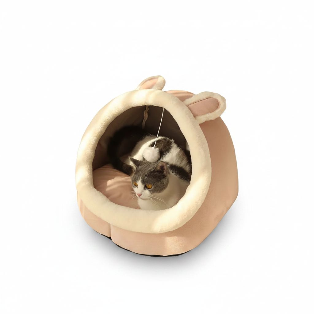 Katzen- und Hundebett – zusammenklappbar, waschbar und ultra bequem